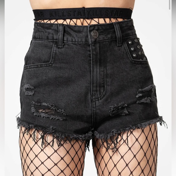 Killstar Pants - Killstar studded shorts